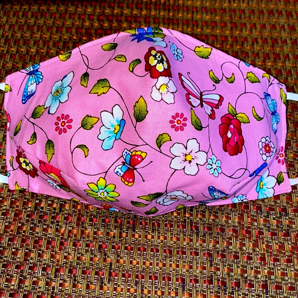 Spring! Beautiful Pink Flower Mask
